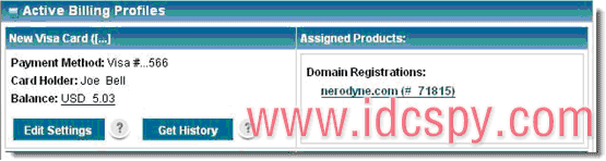 2 付款信息（Billing Profiles）