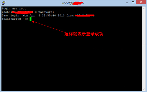 Linux VPS成功登录