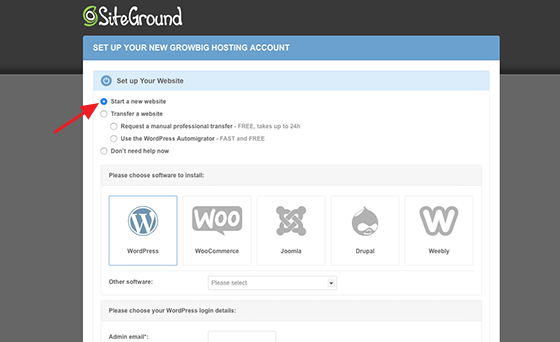 SiteGround美国主机一键安装WordPress教程