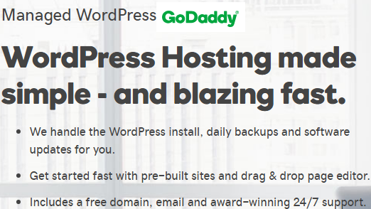 WordPress网站建设就选GoDaddy美国主机
