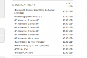 RAKsmart美国独立服务器 I3 2120方案