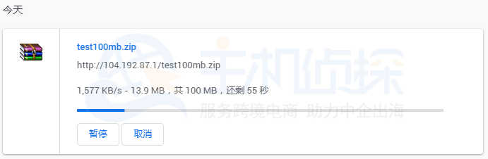 　RAKsmart CN2 Only下载速度测试