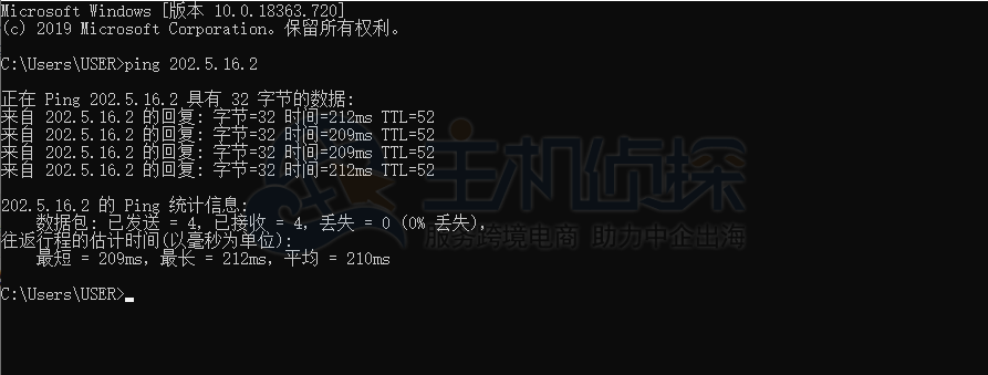 HostUS VPS洛杉矶机房Ping