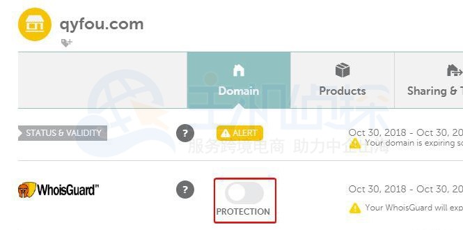 关闭Whois保护
