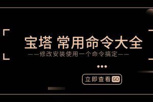 宝塔面板命令大全