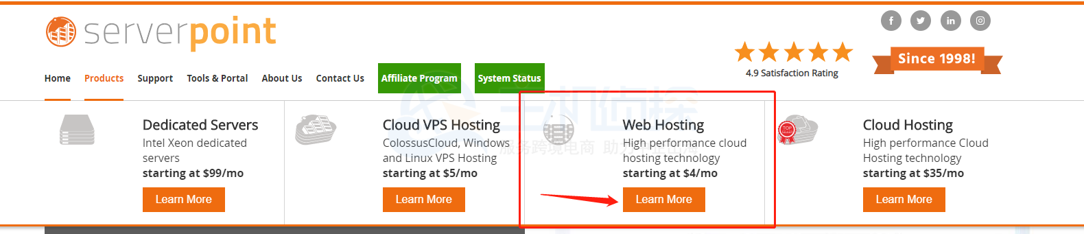 Serverpoint首页