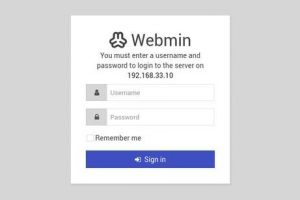 Webmin Web界面