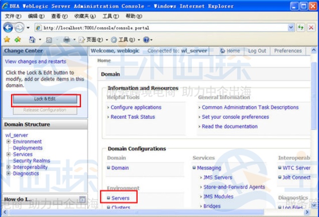 进入“Servers”