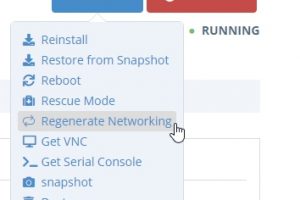 Hostwinds Cloud Portal修复网络