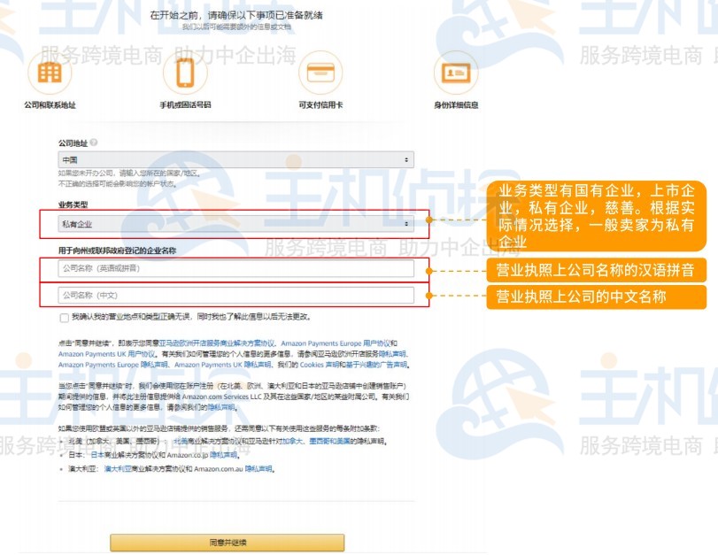 亚马逊欧洲站点卖家账户注册指导
