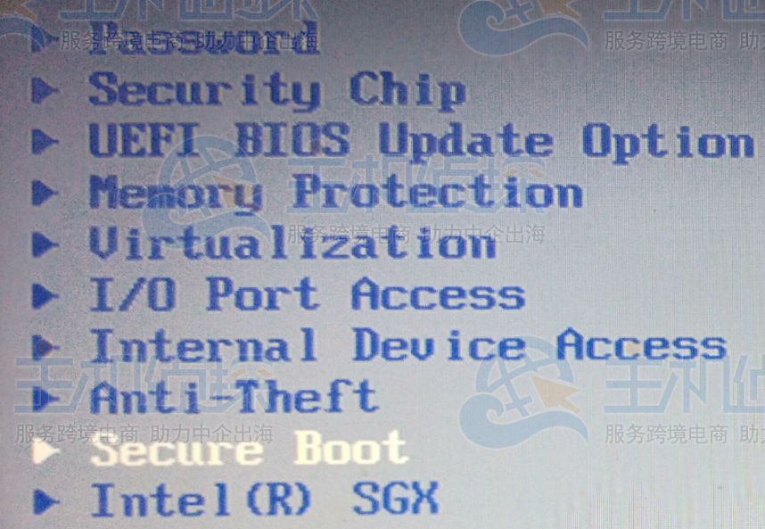 Secure Boot 设为 Disabled