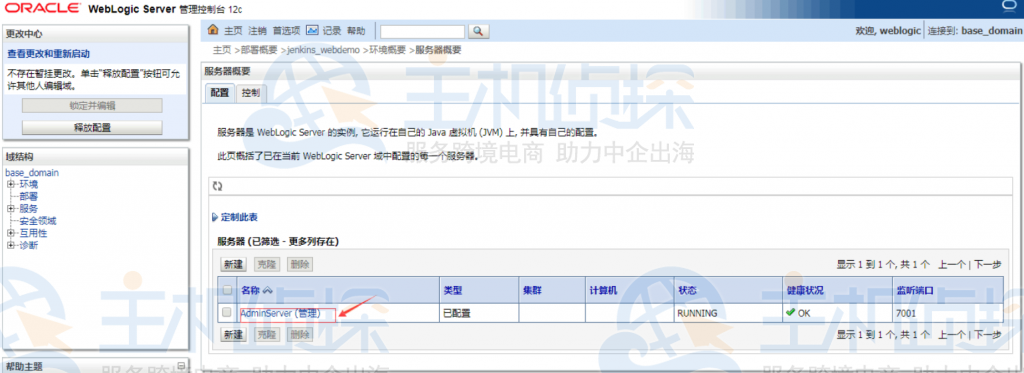 进入AdminServer