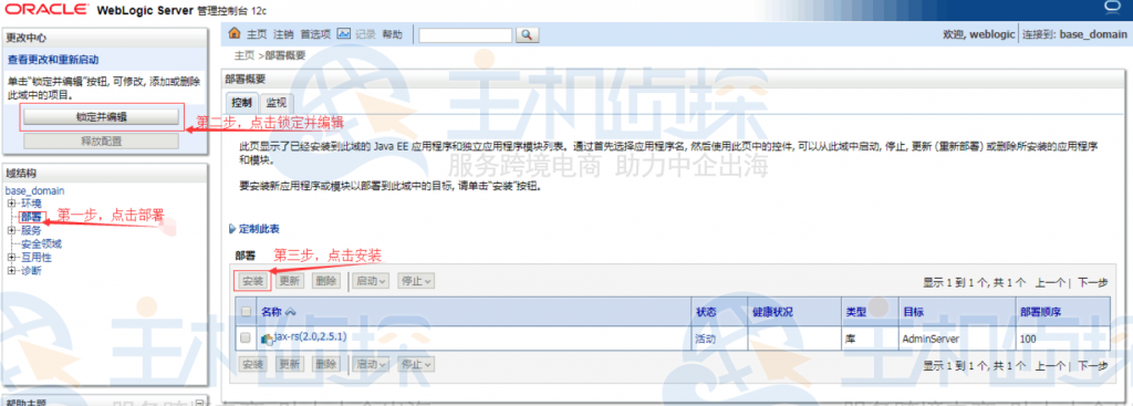 Weblogic主页