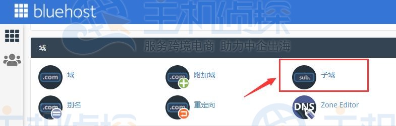 添加子域名