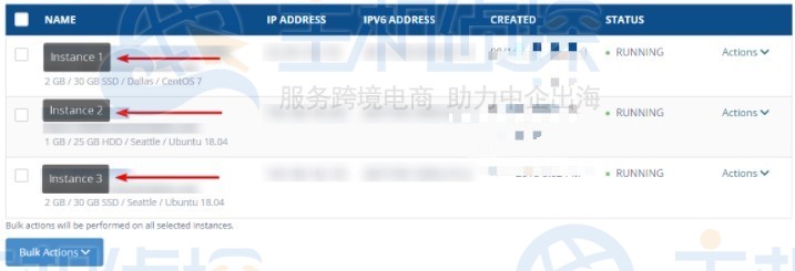 Hostwinds VPS实例