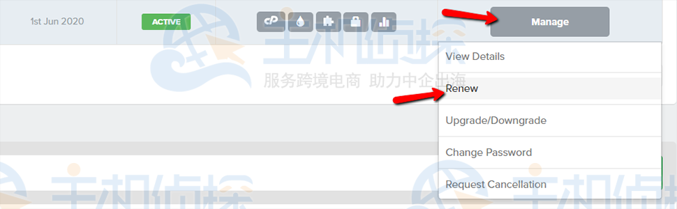 右侧管理按钮