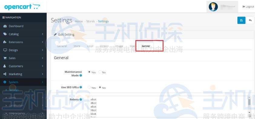 OpenCart网站