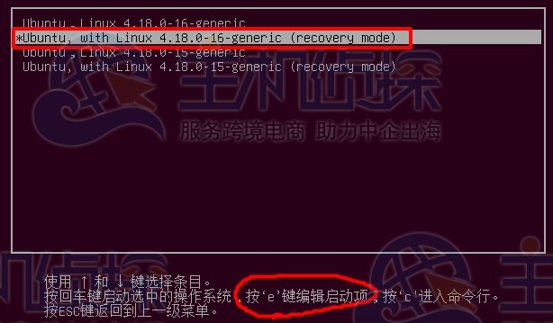 recovery mode模式