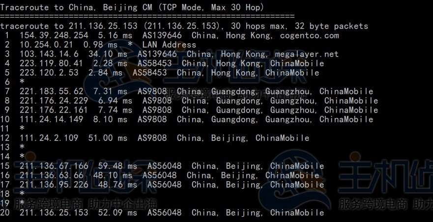 回程路由移动