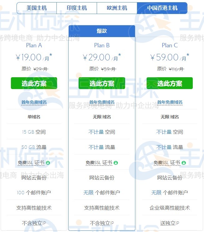 BlueHost香港虚拟主机