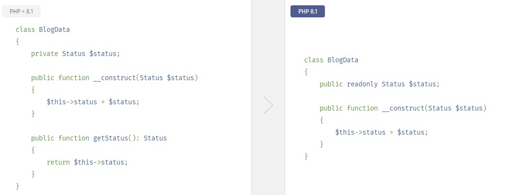 PHP 8.1.0新特性