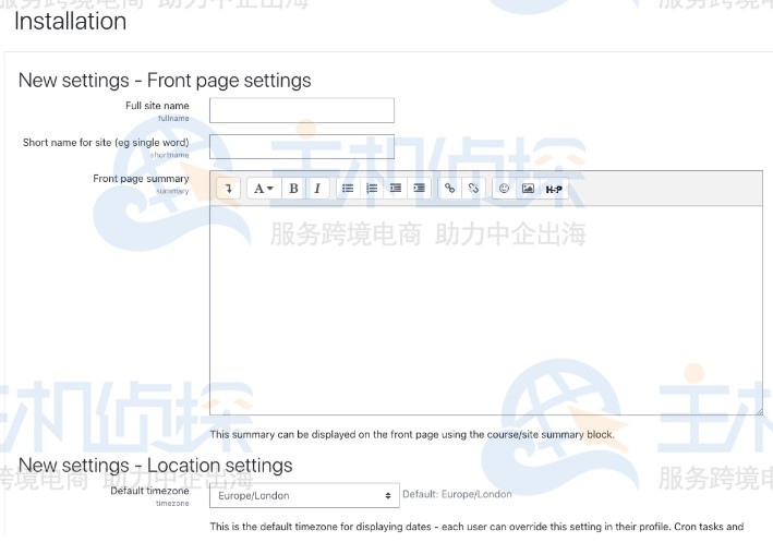 Moodle学习平台安装教程