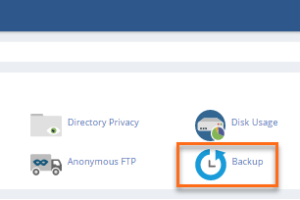 cPanel 备份图标