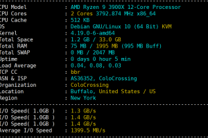 RackNerd AMD Ryzen VPS纽约机房评测