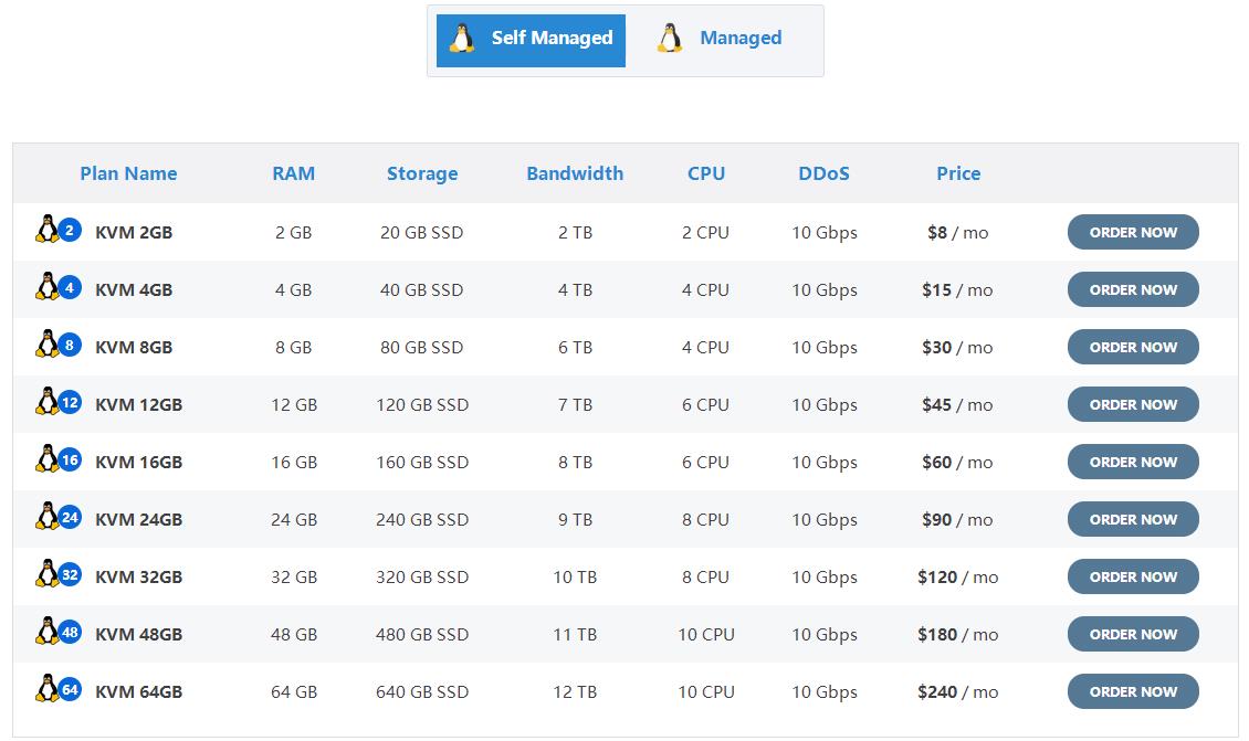 IOZoom Linux VPS