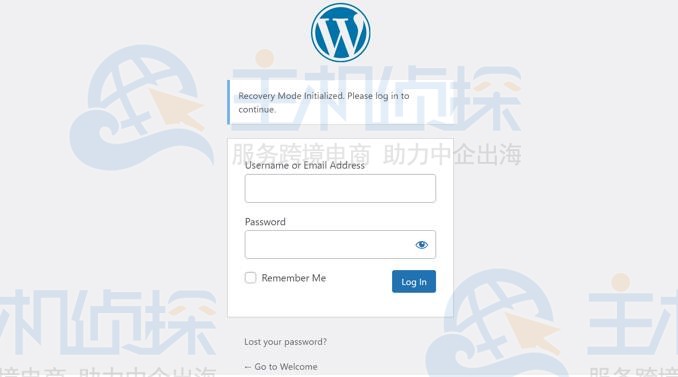 登录WordPress