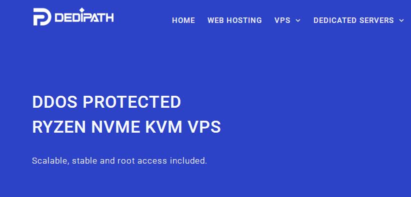 DediPath美国达拉斯机房上新Ryzen NVME VPS套餐