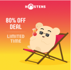 Hostens夏日2折促销 虚拟主机低至$7.2/年