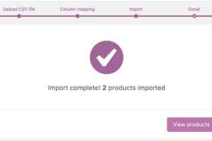 WooCommerce商店批量上传产品