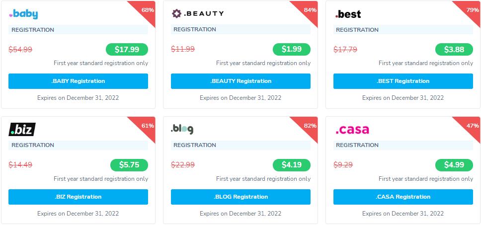 NameSilo2022年7月域名优惠活动