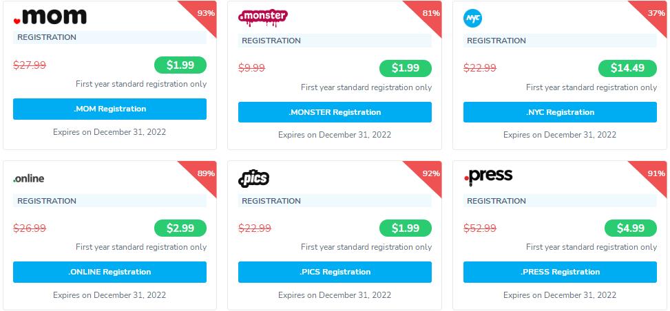 NameSilo2022年7月域名优惠活动