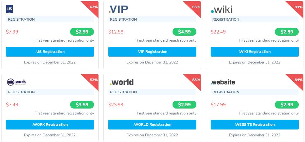 NameSilo2022年7月域名优惠活动