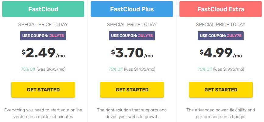 FastComet虚拟主机全场75%折扣