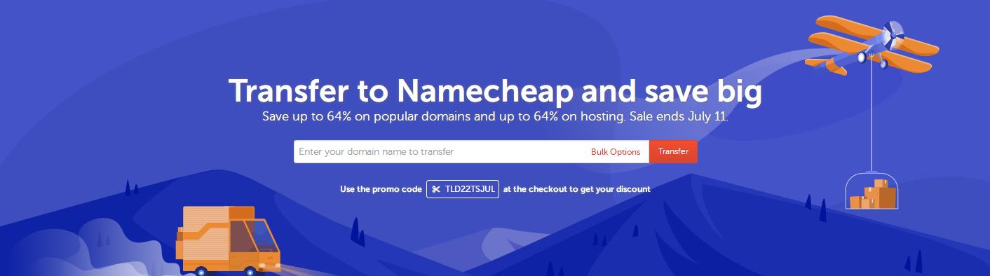 Namecheap域名注册和转入优惠活动