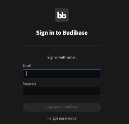 登录Budibase