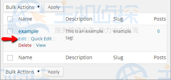 编辑标签