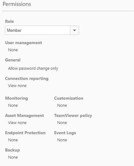 TeamViewer不同用户角色的管理权限设置