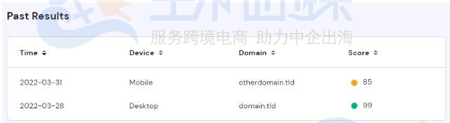 网站分析结果
