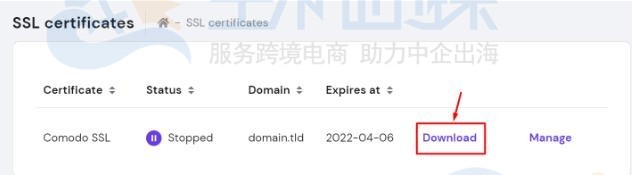 下载SSL证书