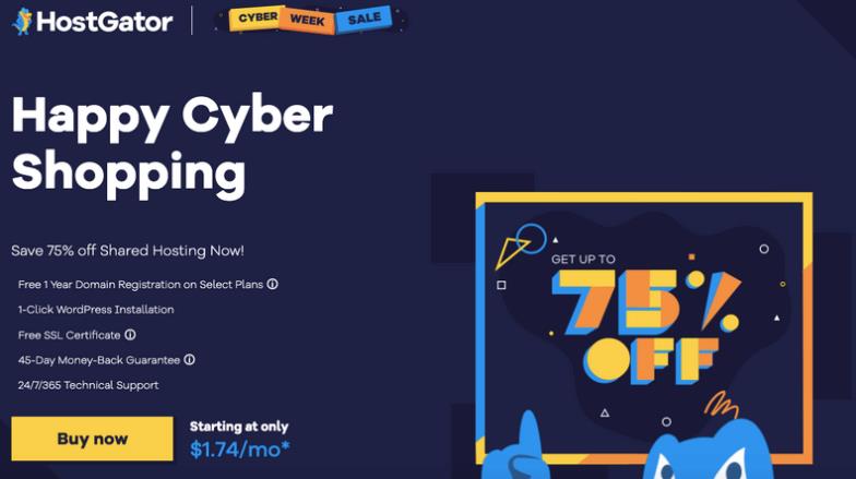 HostGator2022黑色星期五促销活动