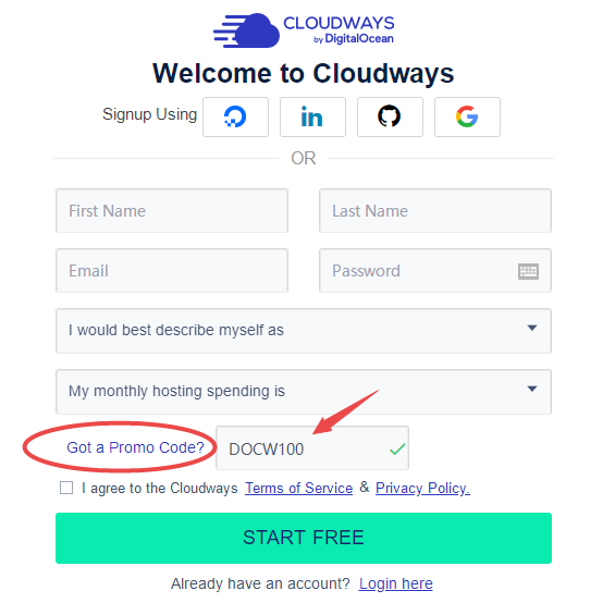 Cloudways优惠码