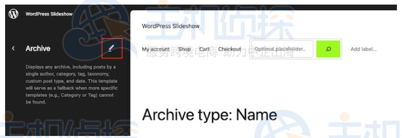 WordPress仪表板