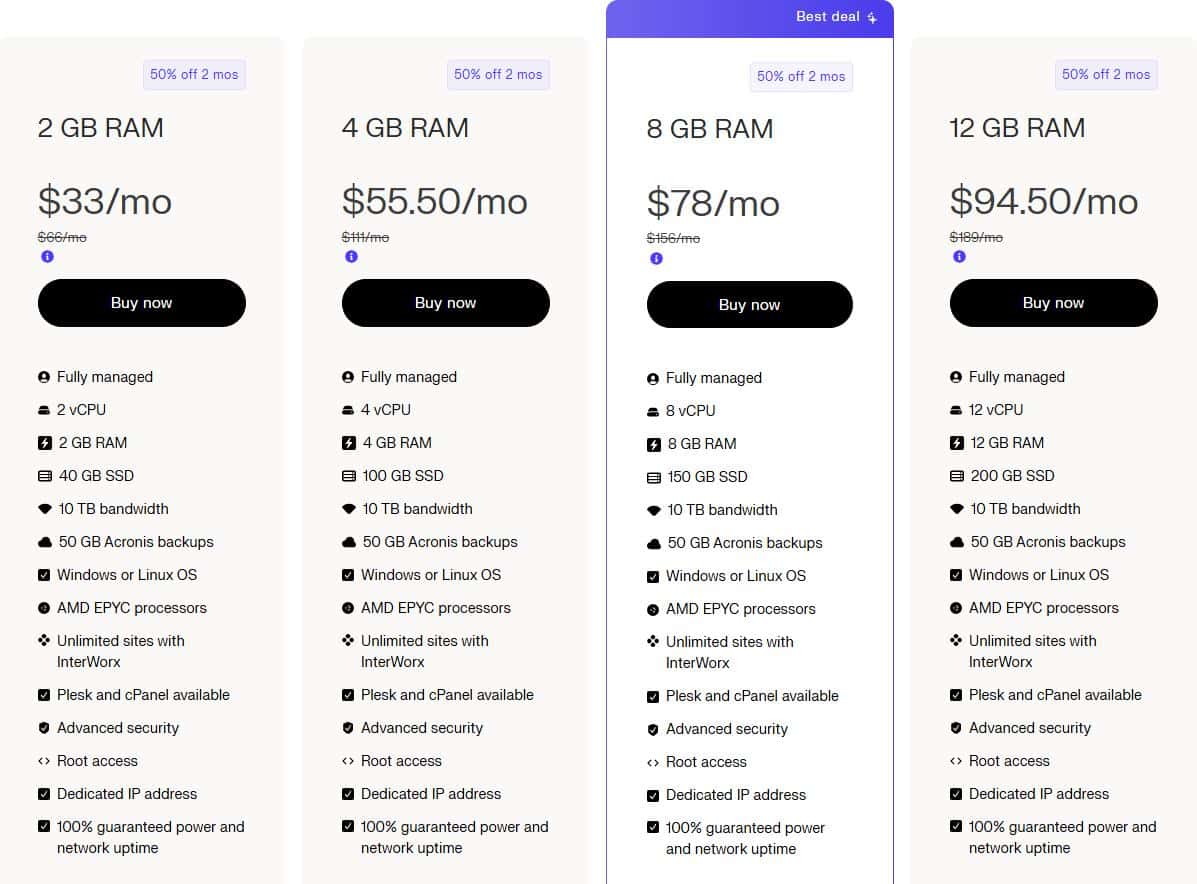 Liquid Web美国全托管VPS主机方案