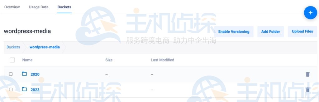 Vultr对象存储桶中的WordPress文件