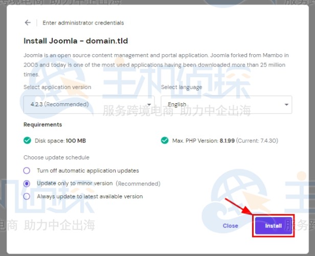 为网站安装CMS
