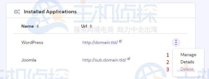 管理选项